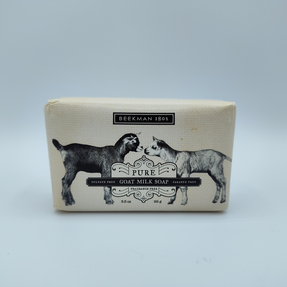 Beekman 1802 Pure Goat Milk Soap 3.5oz Bar Fragrance Free, Sulfate  Paraben Free